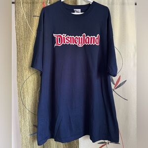 Disneyand Men’s Blue Short Sleeve Shirt with Iconic Logo - Sz XXL